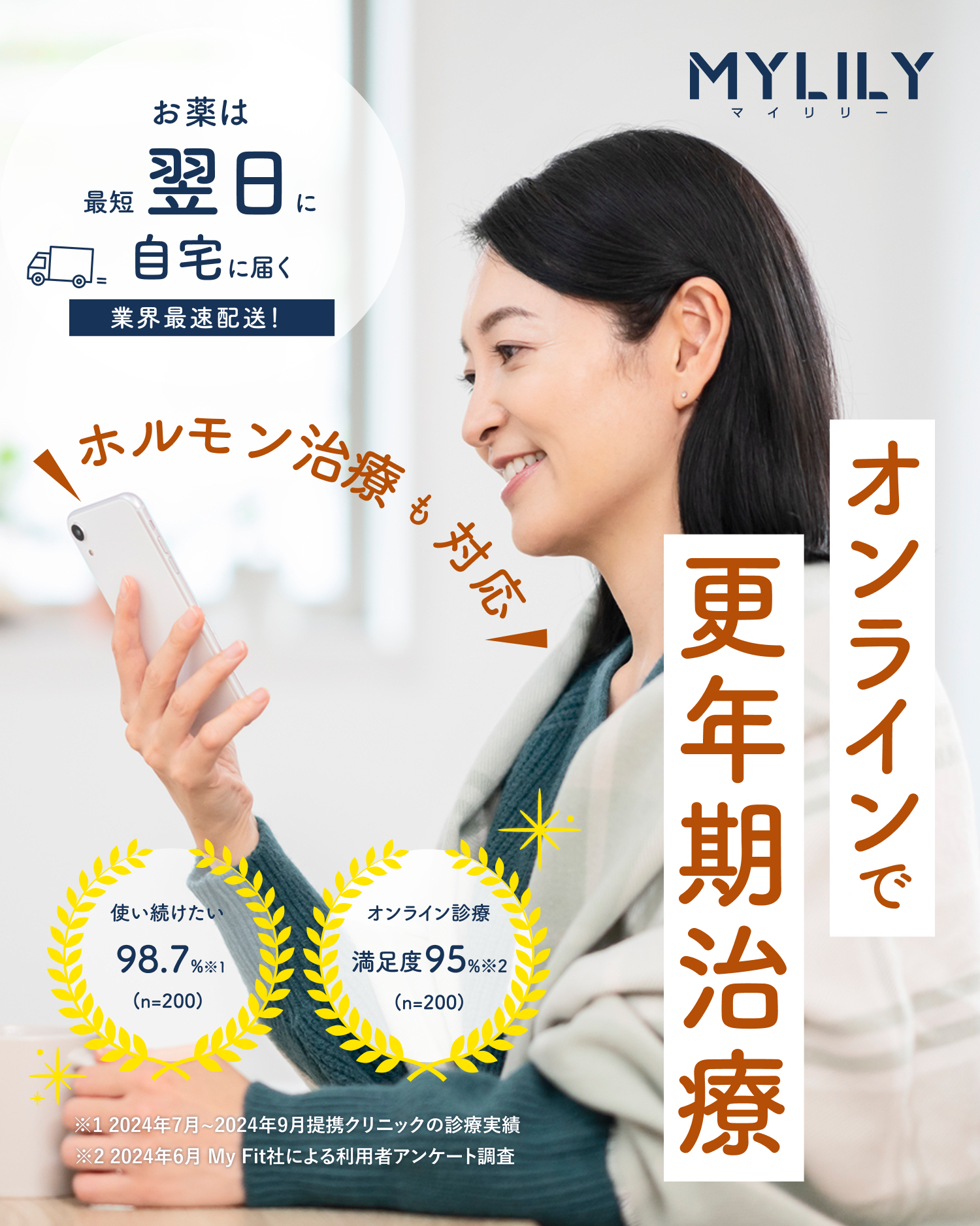 MYLILY オンラインで更年期診療