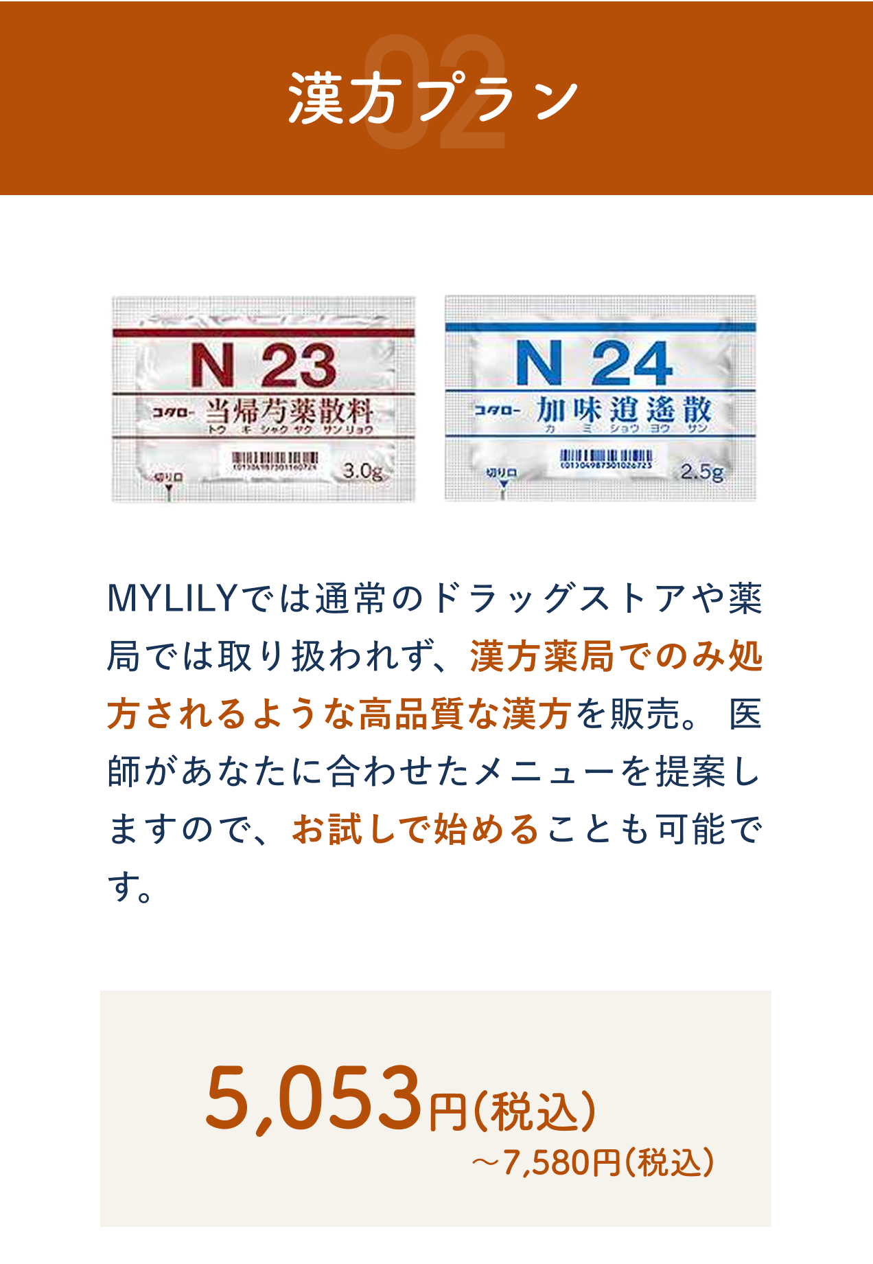 漢方プラン