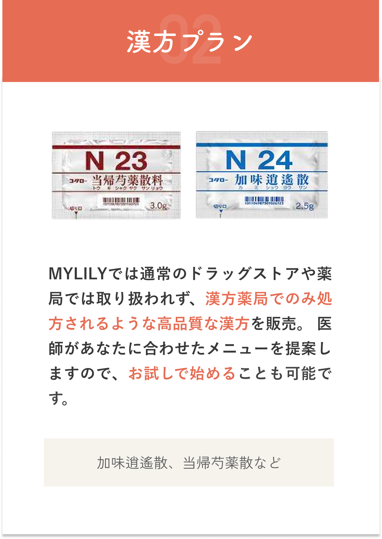 漢方プラン