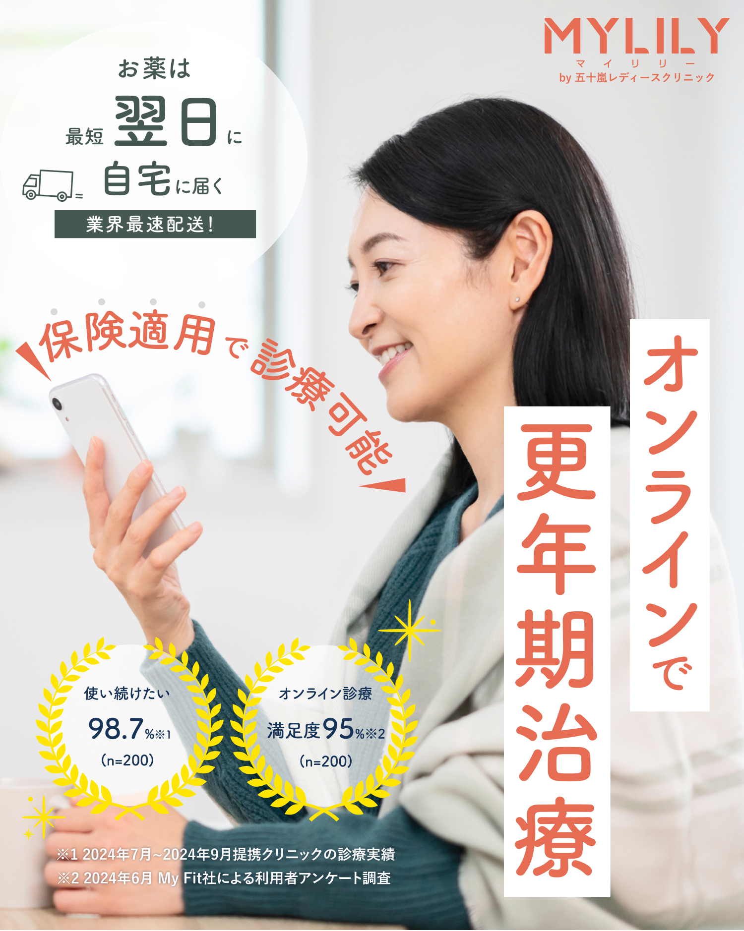 MYLILY オンラインで更年期診療 - 自宅で受けられる専門医療 保険診療対応