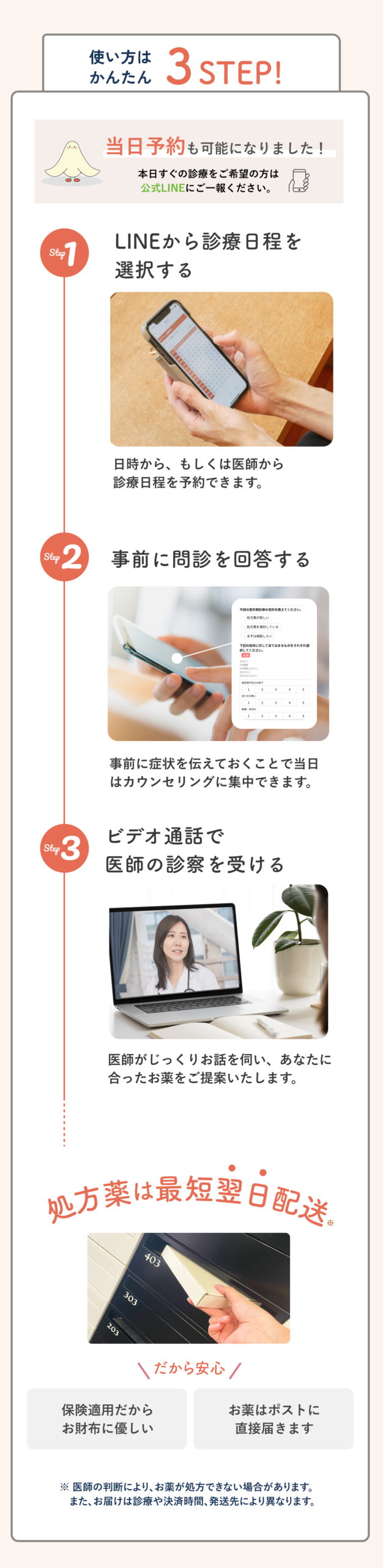 使い方は簡単3STEP